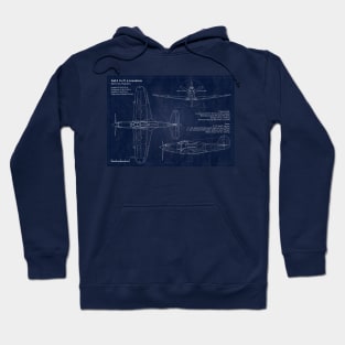 P39 Airacobra Blueprint Hoodie